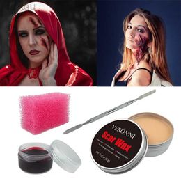 Body Paint 60G Professionele nep bloedgel 3 kleur nepwonden littekens was professioneel lichaam gezicht verfgereedschap cosmeticStage d240424