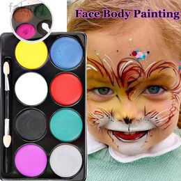 Body Paint 8 Colors Face Body Painting Oil Palet Non Toxic Safe Child Adult Flash Tattoo Painting Art Halloween Party Makeup Beauty Tool D240424