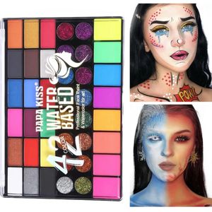 Body Paint kit de peinture pour le corps pinturas maquillaje Pintura Halloween football enfants visage yeux maquillage ensemble de pinceaux en gros peinture pour le visage avec pinceau 231006