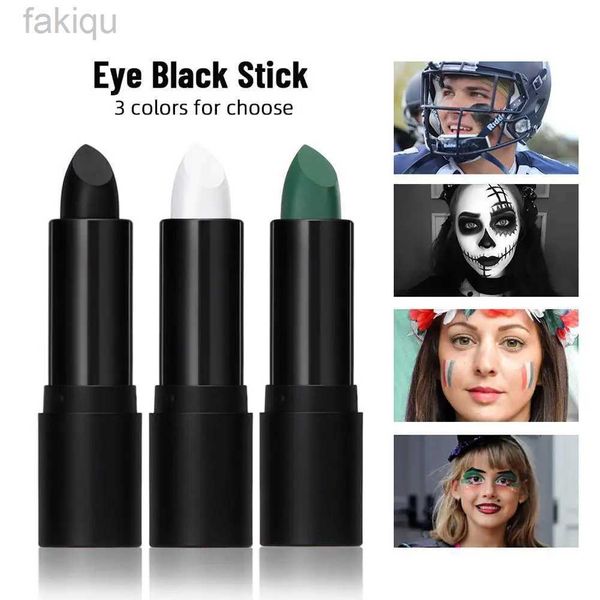 Peinture corporelle Eye peinture noire Sticks Sports Face Paint Body Paint Stick pour football Softboll Kids Adults Halloween Party Stage Face Makeup G8U5 D240424