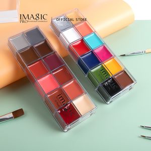 Body Paint IMAGIC 12Colors Face Body Art Safe Kids Flash Tattoo Pittura Halloween Christmas Party Makeup Drawing Pigment Drama Beauty Tool 230718