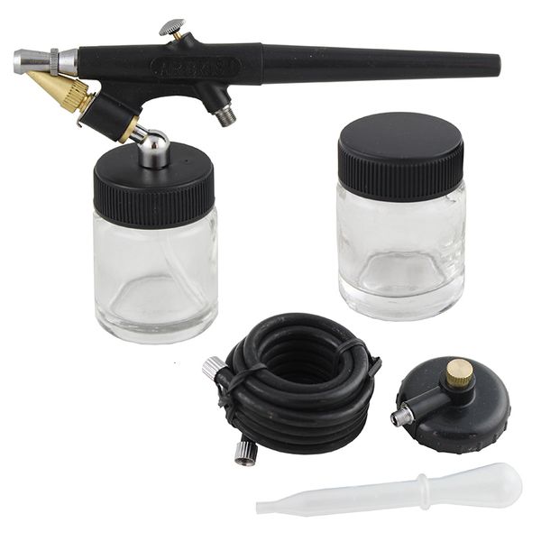 Pintura de carrocería Ophir Profesional Pincel de aire Sprayer Pintor de pistola Single Action Airbrush Kit_AC071 230815