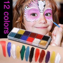 Body Paint Professioneel Gezicht Lichaam 12 Kleuren Olieverf Verf Pigment voor Beauty Kit Make-up Cosmetische Benodigdheden 230826