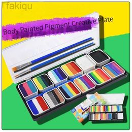 Peinture de corps arc-en-ciel peinture de corps art enfants maquillage peinture pigment kit de pigment fourni