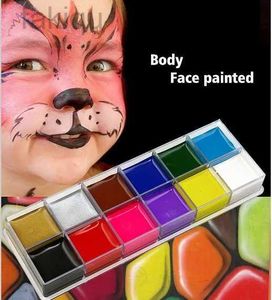 Peinture corporelle en gros de la peinture pour le corps peinture clown halloween maquillage peinture pour enfants adultes festival fête cosplay face couleur maquillage pigment d240424