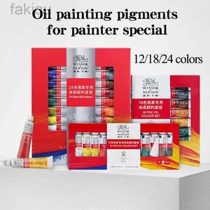 Body Paint Winsor Newton 12/18/24 kleuren Professionele kleur Oil Verf 12 ml Tube schilderpigmenten met borstel- en paletkunstvoorraden D240424