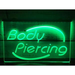 Body Piercing Tattoo Shop Display LED Neon Sign-3D Carving Wall Art voor HomeRoomSlaapkamerKantoorBoerderij Decor 240223