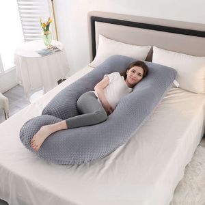 Body kussen zwangere vrouwen met comfortabele taille- en buiksteun voor zijkussens kussens slaap orthopedisch slapen L2405