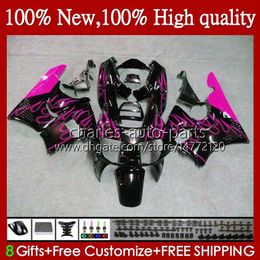 Body Rose Flames voor Honda CBR900 CBR893 CBR 900 893 RR 94 95 1996 1997 95HC.121 CBR 893RR 900RR CBR900RR CBR893RR 1994 1995 96 97 Kuip