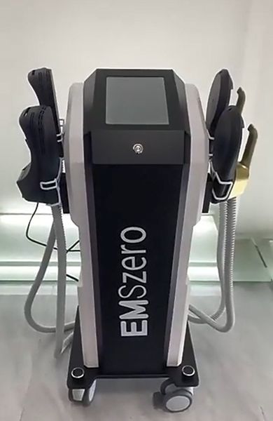 Esculpir el cuerpo Adelgazar 4 manijas EMS RF Máquina de adelgazamiento 14 Tesla EMSliming Máquina de contorneado del cuerpo del músculo