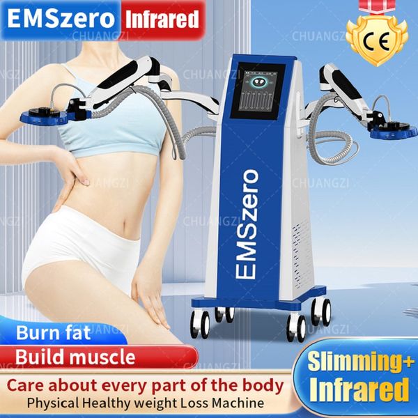 Esculpir el cuerpo Adelgazar EMS DLS-EMS Slim Neo 6500W 14Tesla hi-emt Máquina para moldear músculos Máquina de salud física Infrarrojos