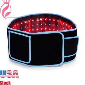 Ceinture amincissante pour dames, sculptant le corps, paresseux, amincissante, lumière rouge Led, ceinture chauffante, USstock