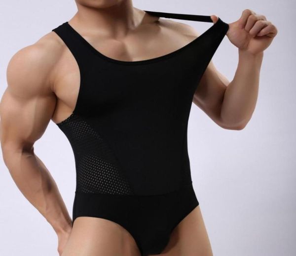 Body Shaper for Men Slimming Shink Vest Pérdida de peso Top Bodysuits grises Blancos Púrpuras White27923231712805