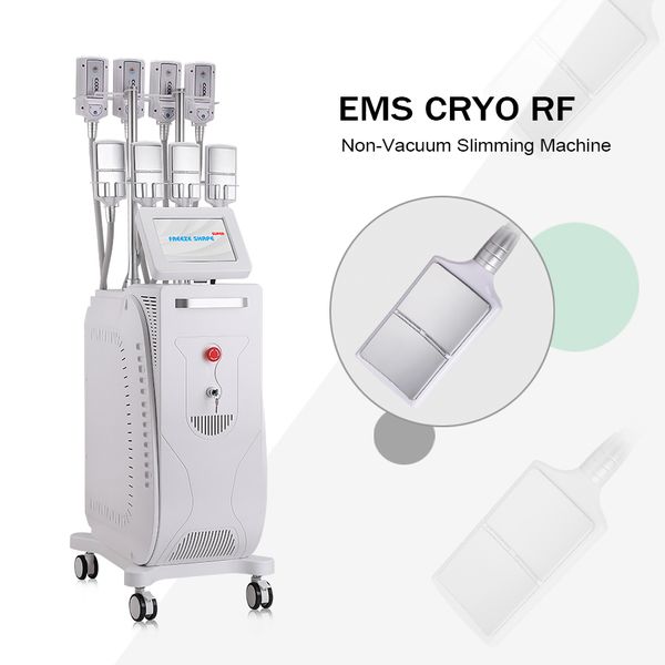 Máquina de adelgazamiento Cryo EMS, electroimán para disolver grasas, moldeador de cuerpo, máquina de construcción muscular de pulso fresco, estiramiento RF