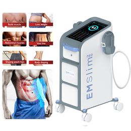 Máquina para moldear el cuerpo Estimulador muscular escultura electromagnética EMslim HI-EMT con máquinas RF Muscle Trainer 2/4 mangos para brazos y equipos para quemar grasa en los muslos