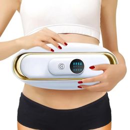 Lichaamsvorming Massager Warm Abdominale massage Elektrisch verlies van buik afslank riem vetverbranding instrument terug 240403