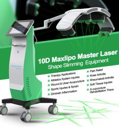 Lichaam Slankmachine 532 nm Groene koude laservet Burning Celluite Removal MaxLipo 10D -apparatuur