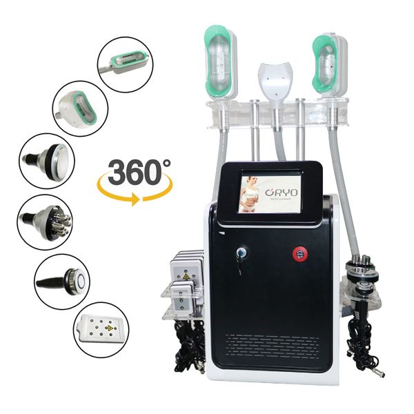 Máquina de adelgazamiento corporal por cavitación RF al vacío, sistema de criolipólisis portátil con láser Lipo, equipo de salón de belleza con congelación de grasa