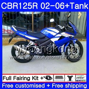 Corps + Réservoir Pour HONDA CBR-125R CBR125R 2002 2003 2004 2005 2006 bleu stock chaud 272HM.50 CBR 125CC 125 R 125R CBR125RR 02 03 04 05 06 Carénages