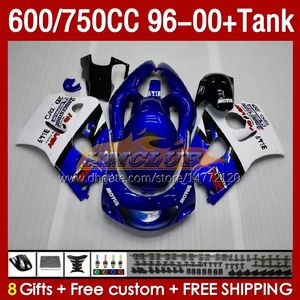 Koningentank voor Suzuki Srad GSXR 600 750 cc 600cc 750cc 96-00 Body 156No.16 GSXR750 GSXR-600 GSXR600 96 97 98 99 00 GSX-R750 1996 1996 1997 1998 1999 2000 Fairing Blue Factory