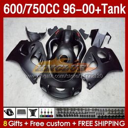 Fairings Black Flat Tank pour Suzuki Srad GSXR 600 750 CC 600CC 750CC 96-00 Body 156NO.57 GSXR750 GSXR-600 GSXR600 96 97 98 99 00 GSX-R750 1996 1997 1998 1999 2000 Fares