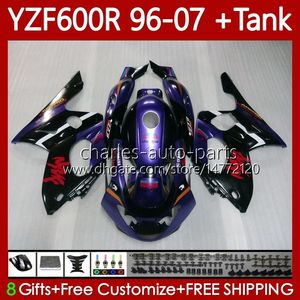 Cuerpo + tanque para YAMAHA Thundercat YZF600R YZF 600R 600 R Nuevo púrpura 96-07 Carrocería 86No.66 YZF-600R 1996 1997 1998 1999 2000 2001 YZF600-R 96 02 03 04 05 06 07 Carenados