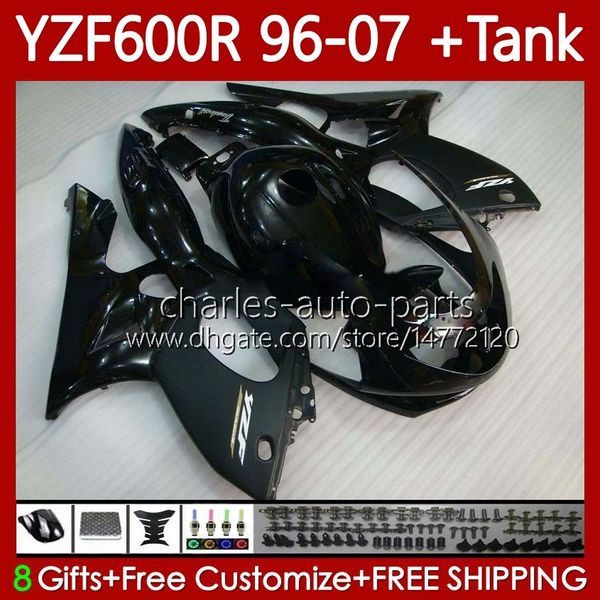 Cuerpo + tanque para YAMAHA Thundercat YZF600R YZF 600R 600 R 96-07 TODO Carrocería negra 86No.67 YZF-600R 1996 1997 1998 1999 2000 2001 YZF600-R 96 02 03 04 05 06 07 Carenados