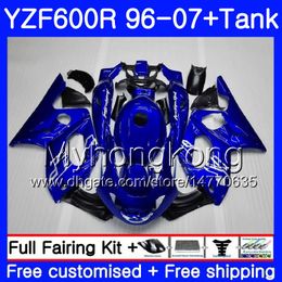 Body + Tank voor Yamaha YZF600R Thundercat 02 03 04 05 06 07 229HM.31 YZF 600R YZF-600R 2002 2003 2004 2005 2006 2007 Fairing Stock Blue Frame