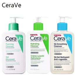 Body Wash 236 ml Cerave SA Smoothing Cleanser Hydraterend schuimend reinigingscleaner Moisturerende lotion 8fl.oz Geur Vrij gezicht Correct Behandelingsgel Fast Ship