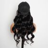 Body Wave 13x4 Transparent Lace Front Perruques de Cheveux Humains pour Femmes Noires, Brésilien Vierge Cheveux Humains 4x4 Fermeture Perruques avec Bébé Cheveux Pré Pincées Couleur Naturelle