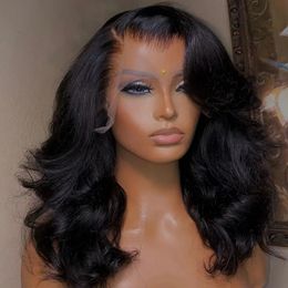 Bob Bob Bob 13x6 en dentelle transparente frontale brésilienne Human Hair S Virgin Remy Hair13x4 Fermeure 180% densité 240408