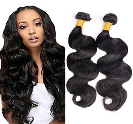 Body Wave Brazilian Hair Bundles 7a Virgin Human Hair para 4 Piezas Natural Natural Barato Cabello Humano Bundles9401835