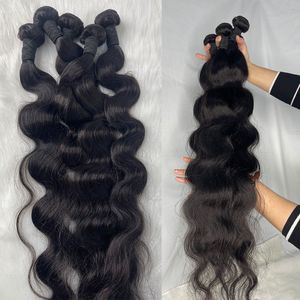 Body Wave Bundels Braziliaans haar Weave Bundels 1 3 4 PCS BUNDLES NATUURLIJK ZWART