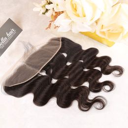 Verkoop Body Wave Ooor tot oor Lace Frontaal Haar Haare Extensions Hand Gebonden 150% 13x4 13x6 Lace Frontals Sluiting Voorgot