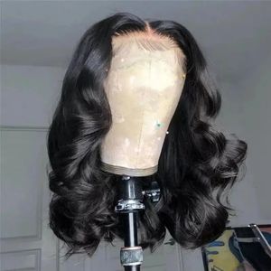 Body Wave Short Bob Transparant T Deel Side Lace menselijk haar voor vrouwen vooraf geplukte natuurlijke kleur remy Indian te koop 240402