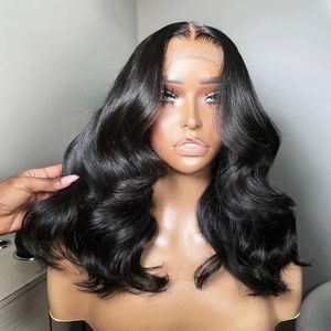 Body Wave Golvend Korte Bob Pruik 13x4 Kanten Voorkant Menselijk Haar Braziliaans HD Kanten Frontale Pruiken Water Wave Remy 100% Echt haar in de uitverkoop