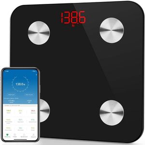Balances de poids corporel Airmsen Fat Scale Bluetoothcompatible Ménage Mesure Électronique Smart BMI 230620