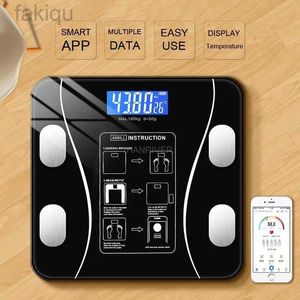 Lichaamsgewicht schalen Bluetooth Body Fat Scale BMI schalen Smart Wireless Digital Digital Badkamergewicht Schaal Body Samenstelling Analysator Weegschaal 240419