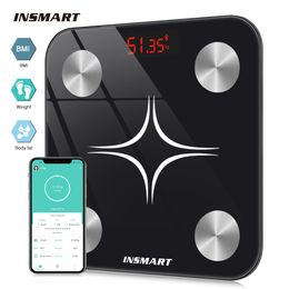 Körpergewichtswaage INSMART Fat Digital für Balance Smart Wireless Badezimmer-Bodenzusammensetzungsanalysator Bluetooth 221121