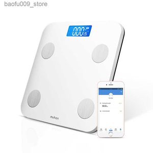 Básculas de peso corporal Báscula de grasa corporal inteligente Báscula de baño Báscula digital de piso BMI Balanc Conexión Teléfono Bluetooth APLICACIÓN Báscula electrónica de peso corporal Q230918