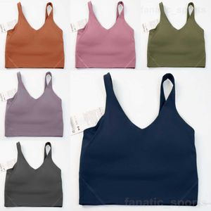 Soutien-Gorge de Musculation Fille avec Gilet de Yoga Rembourré à Col en V Hauts de Fitness à Séchage Rapide