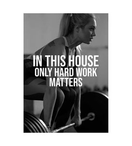 Bodybuilding Gym Workout Motivation Inspiration Quote uniquement travail dur.