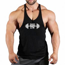 Bodybuilding Débardeurs Hommes Gym Fitn Chemise À Manches Mâle Nouveau Stringer Singlet D'été Casual Fi Imprimé Maillot Gilet z3gc #