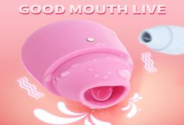 BodyPro Portable Tongue Vibratrice pour les femmes Nipple Clitoris Stimulant anal Stimulateur imperméable USB Charge Sex Toys5837975