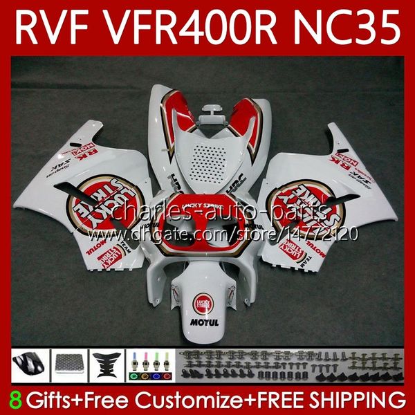 Bodys for Honda RVF400R N35 V4 VFR400 R VFR400R 94-98 80NO.23 RVF VFR 400 RVF400 R 400RR 1994 1995 1996 1997 1998 VFR400RR VFR 400R 94 95 96 97 98 FAIRING Kit Lucky Strike