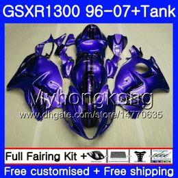 Bodys For Suzuki GSXR 1300 1996 2002 2003 2004 2005 2006 2007 333hm.137 Cool Hot Blue GSXR-1300 GSXR1300 Hayabusa 96 02 03 04 05 06 Kuip