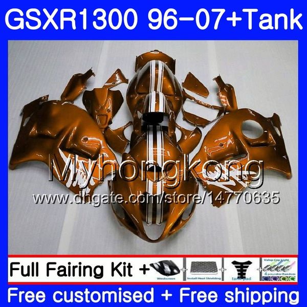 Corps pour SUZUKI GSXR 1300 1996 2002 2003 2004 2005 2006 2007 Orange foncé 333HM.134 GSXR-1300 GSXR1300 Hayabusa 96 02 03 04 05 06 Carénage