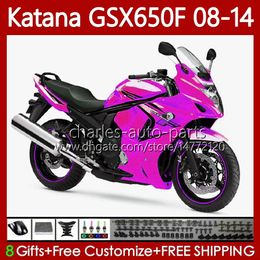 Bodys para SUZUKI KATANA GSXF 650 GSX-650F GSX 650F Carrocería 120No.4 GSXF650 GSX650F 08 09 10 11 12 13 14 GSXF-650 Rosa rosa 2008 2009 2010 2011 2012 2013 2014 Carenado