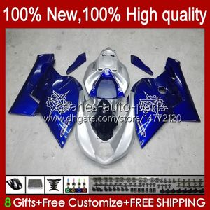 Bodys-kit voor MV Agusta F4 R312 750S 750 1000 Silver Blue R CC S 1000cc 05-06 Bodywerk 35no.7 312 1078 S 312R 750R 1000R COWling 2005 2006 MA MV F4 05 06 OEM Kairings