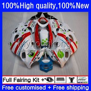 Bodys Kit voor Suzuki Katana GSX600F White Red Hot GSXF750 GSXF 600 750 cc 98 99 00 01 02 17 NO.53 GSX750F 600CC 750CC GSXF-750 GSXF600 1998 1999 2000 2001 2002 OEM FACKING